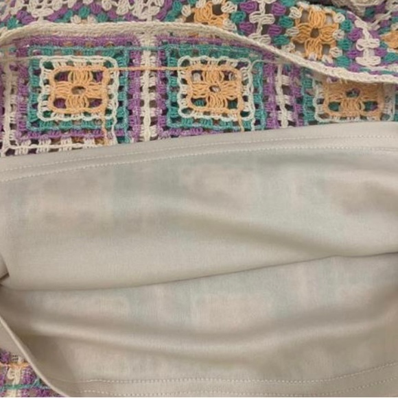 Zara croché boho mini dress size small multicolor - Picture 11 of 16